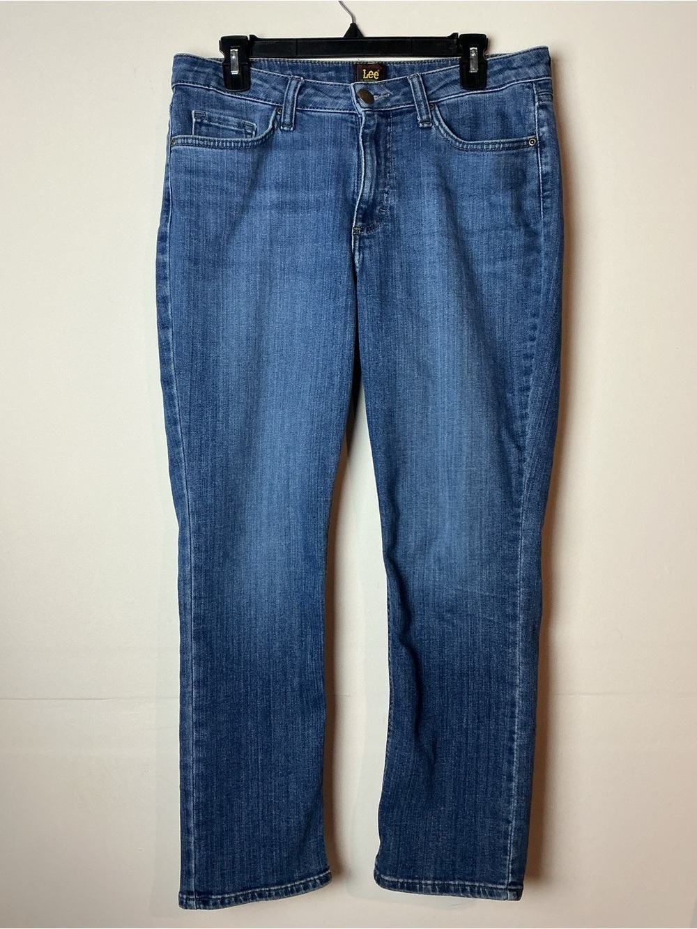 Lee Straight Leg Petite Jeans Size 10P Blue Seattle Wash Preppy Suburban Chic